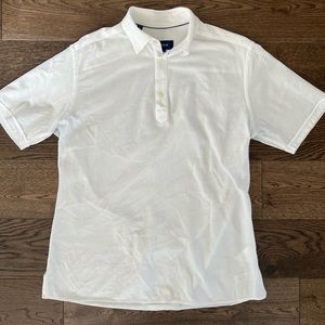 Eton Short white sleeve polo shirt